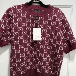 GG cotton crewneck top S/M