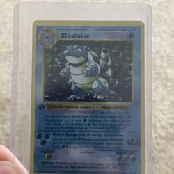 Blastoise 1st edition Shadowless