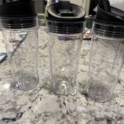 3 Ninja Blender Cups. New