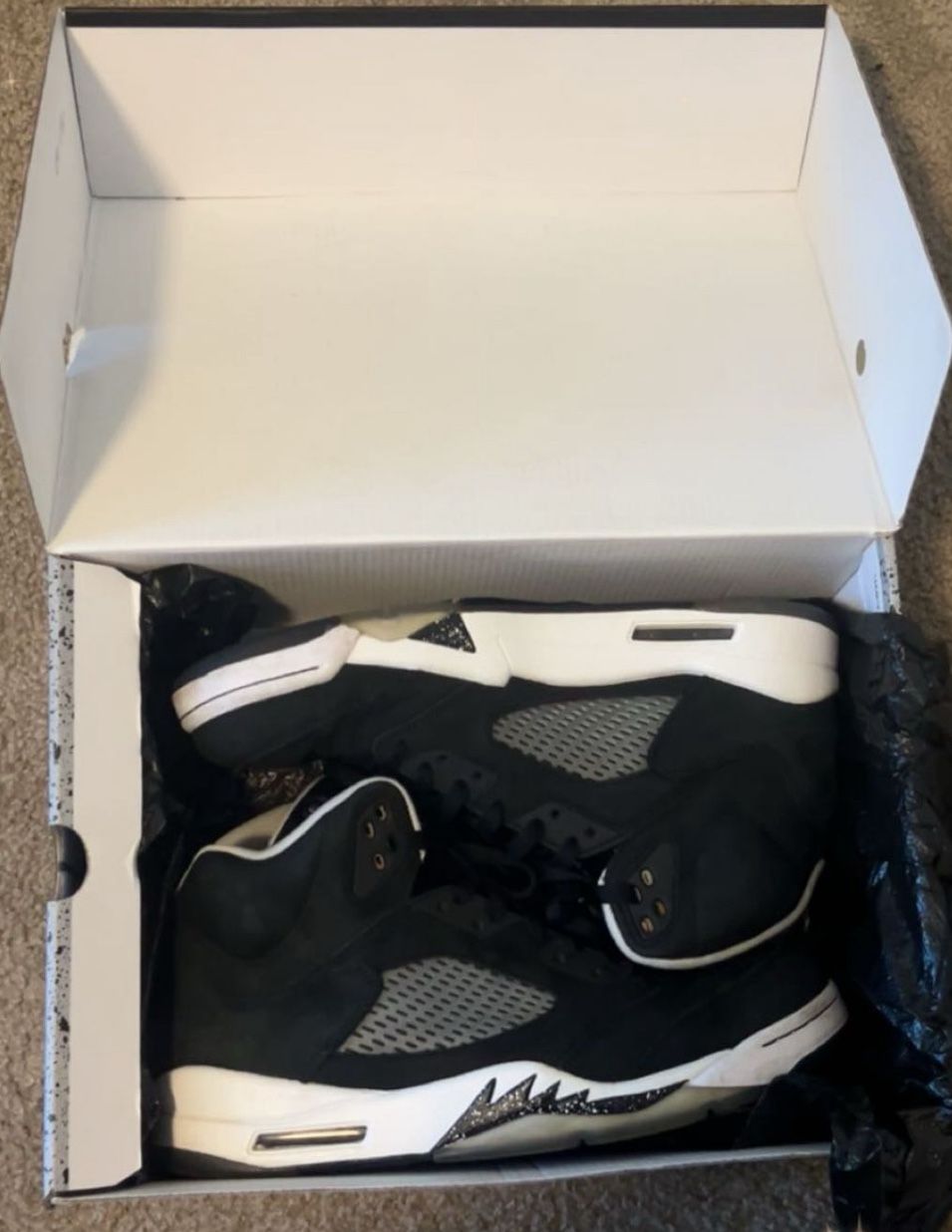 Black Air Jordan 5 Size 10