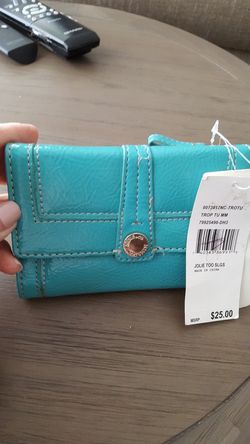 New patent wallet w tags