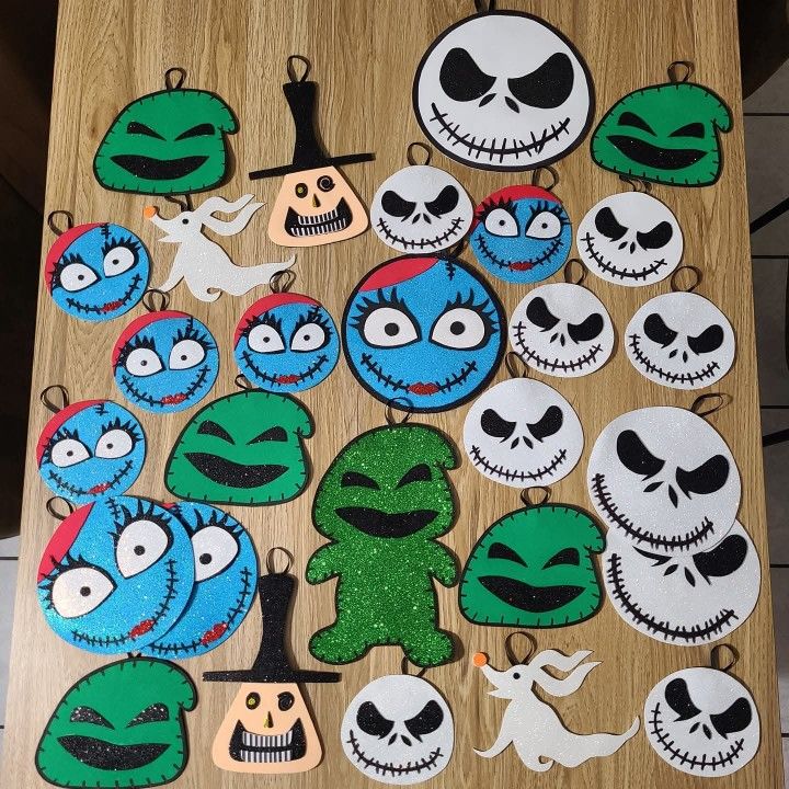 Decoración Navidad Nightmare Before Christmas 15 Adornos Surtidos