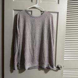 Mondetta Women's Leopard Animal Print Crewneck Sweatshirt Top Size XL