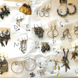 Earrings - $1 per pair 