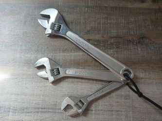 3pc Adjustable Wrench Set