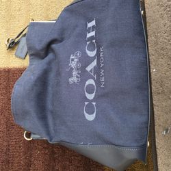 Denim Coach Bag 