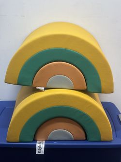 Playtopia Foam Rainbow Set Soft Play Equipment 2 incomplete sets Total of 4 pieces