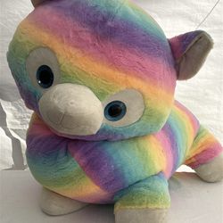 Rainbow colored  plush toy