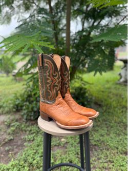 Mens Lucchese Ostrich Boots (9D)
