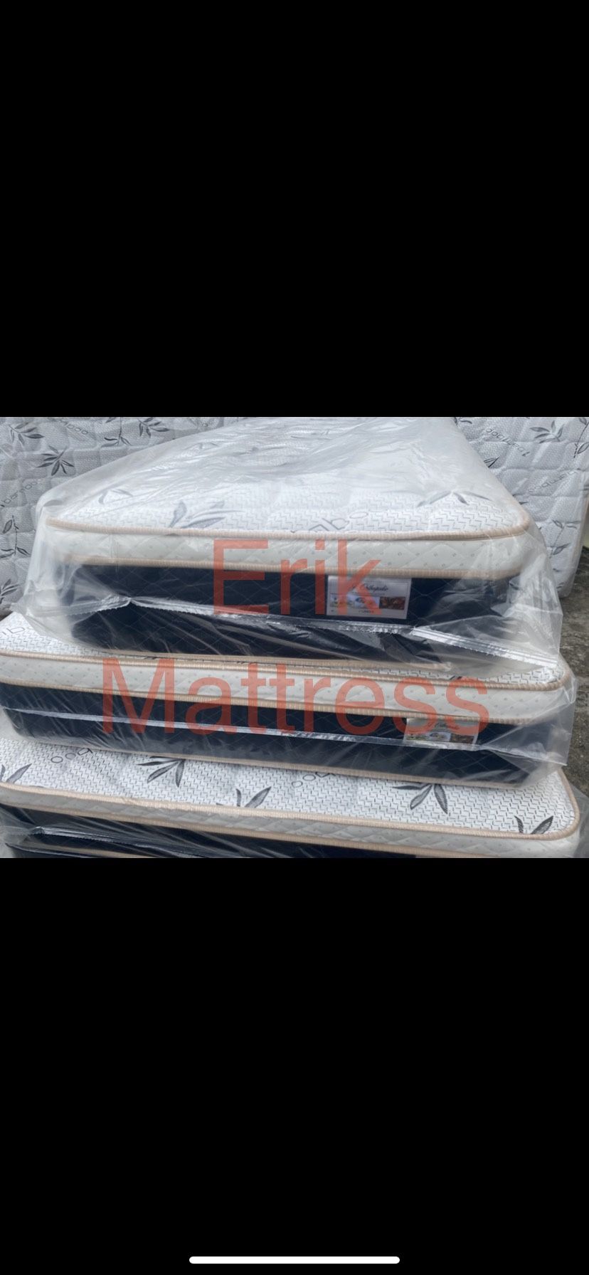 😴Mattress pillow top🥱 🟢All sizes 🔵Queen $199 🟣Full $180 🟠Twin $150 🟡King $330 🔴Cal king $33 🔘 Delivery available🚛