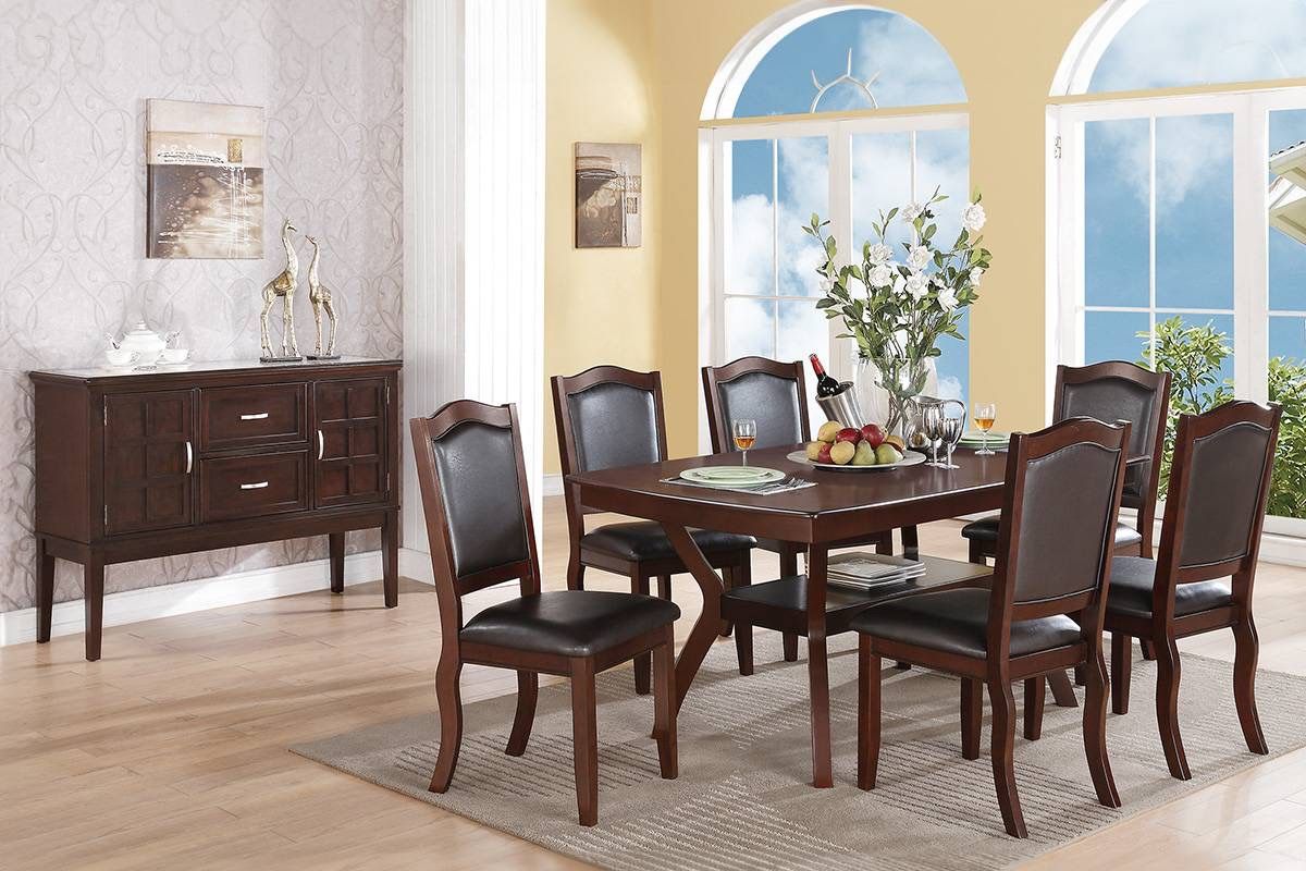 Brown Dining Table Set