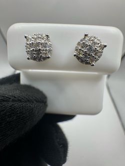 S925 silver moissanite earrings VVS1 Certified