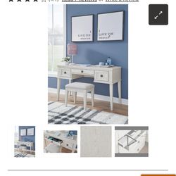 Ashley Furniture Robbinsdale Vanity and Stool Set