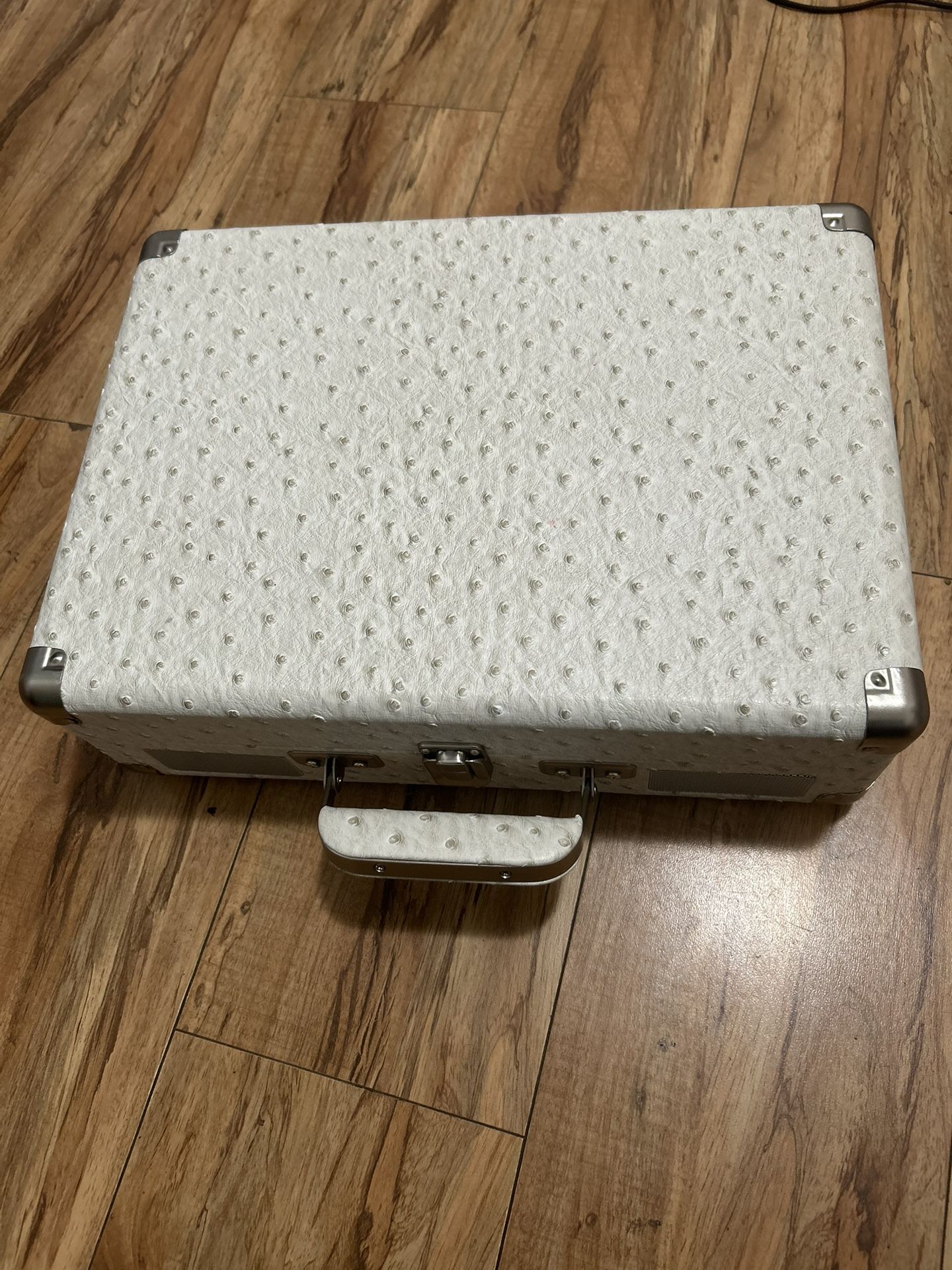 crosley turntable/record player. also including one record with case.