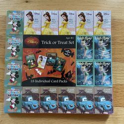 Disney Card Games - Lot of 18 - Old Maid, Go Fish