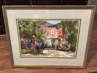 Original Garnet Hays Watercolor – Old Colorado City Street Scene