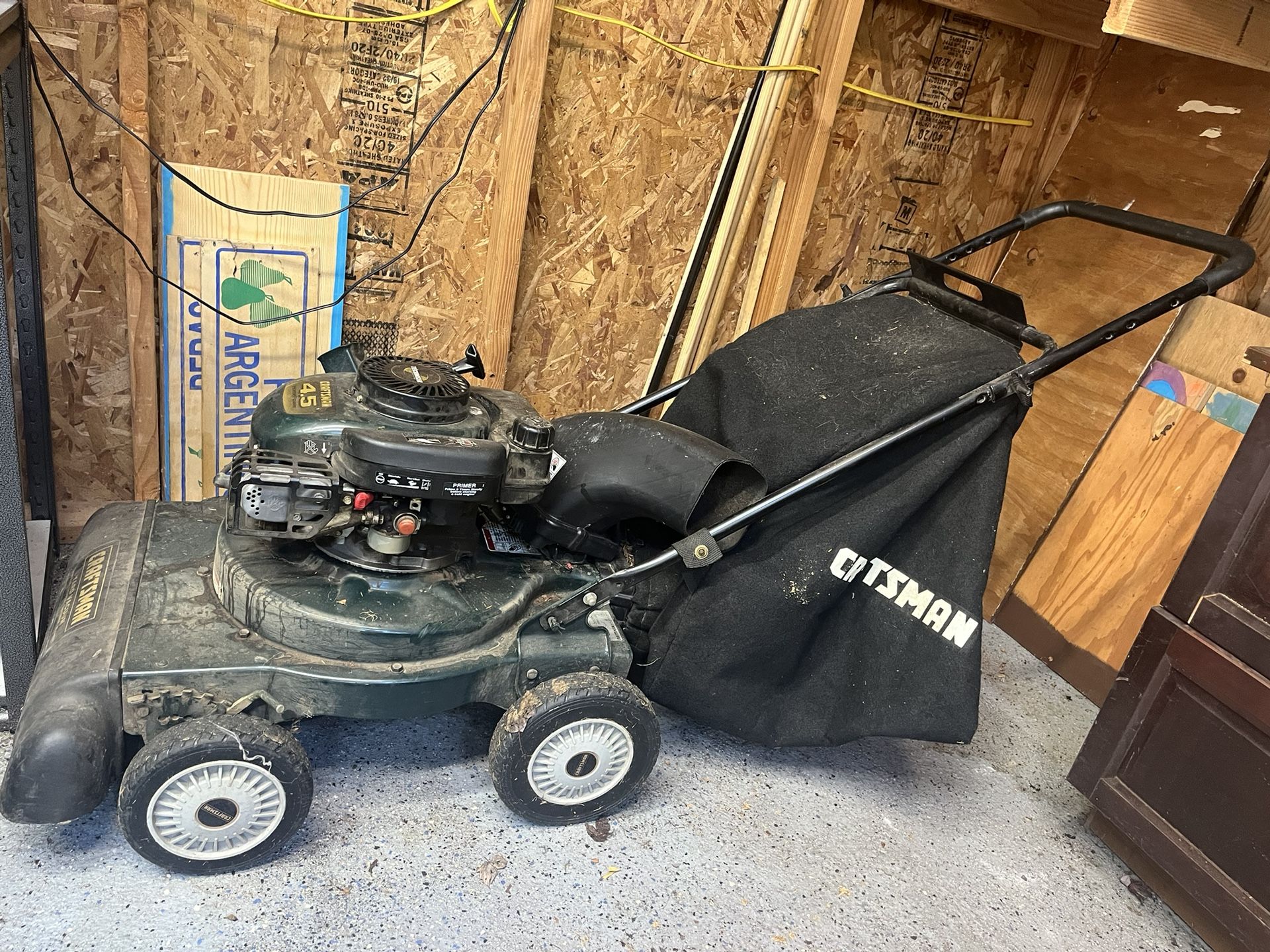 Craftsman 4.5 Horsepower 4 In 1 Yard Vacuum