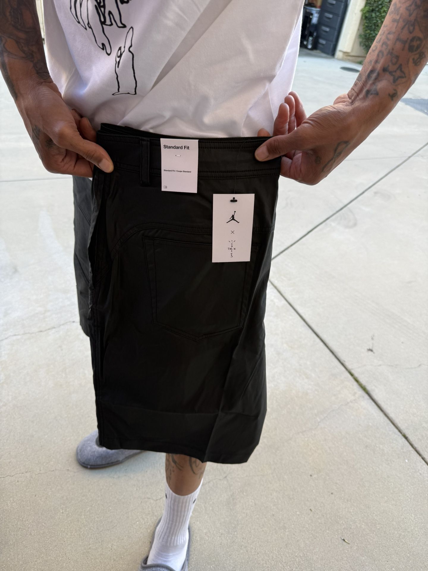 Black Cactus Jack Nike Jordan Shorts Men