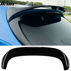 Fits 2023-2026 Alfa Romeo Tonale V Style Rear Roof Spoiler Deflector Gloss Black ABS