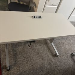 Flip Table Desk With Wheels 