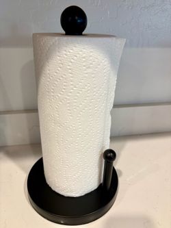 Stainless Steel Paper Towel Holder Black
