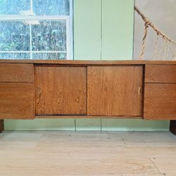 Alma Vintage Oak Media Credenza,  Delivery 