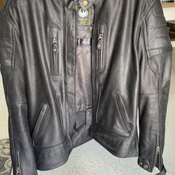 Black Leather Motorcycle Jacket