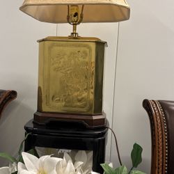 Wildwood Chinoisiserie brass tea, canister lamp or best offer