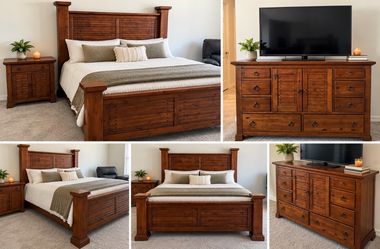 King Bedroom Set – Solid Wood