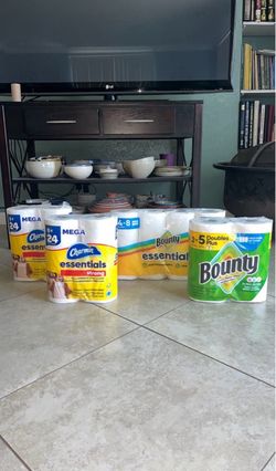 Charmin Toilet Paper, Bounty Paper Towels