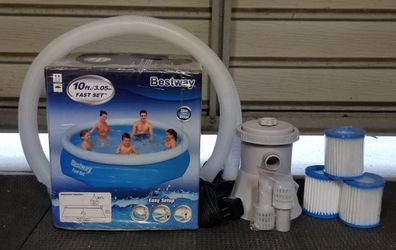 10ft pool with pump