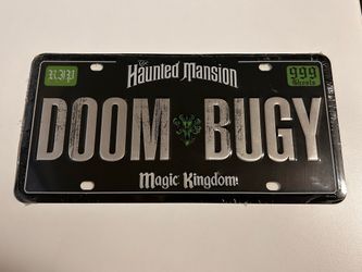 Disney Haunted Mansion Doom Buggy Magic Kingdom 999 Ghosts Novelty Plate