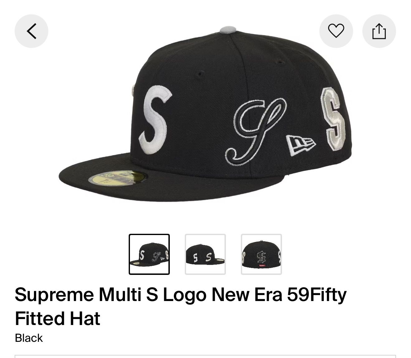 Supreme Multi S Logo New Era Fitted Hats