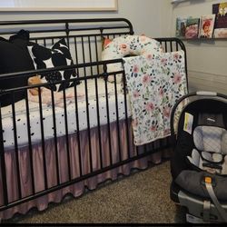 CRIB TO TODDLER BED WROUGHT IRON