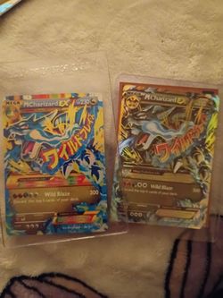Pokemon card two Charizard cards