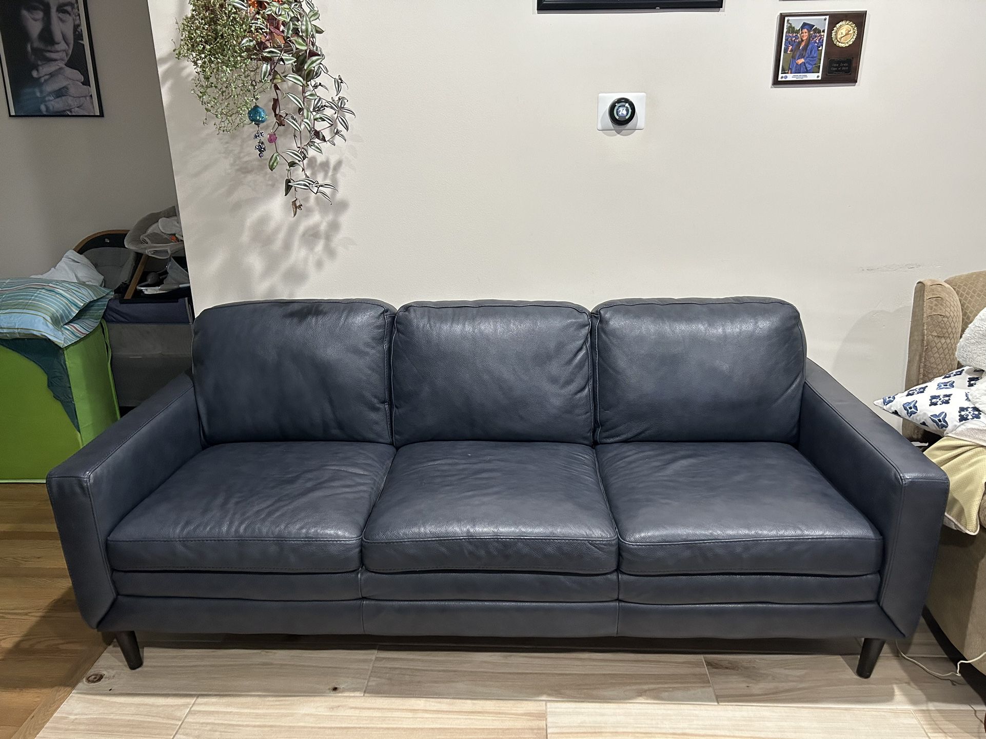 Macy’s 84’’ Leather Sofa
