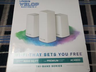 Linksys Velop Mesh WI Fi System 3 Pack
