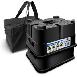 ROBLOCK Trailer Jack Block, 2 Pack RV Camper Stabilizer Blocks Travel Trailer