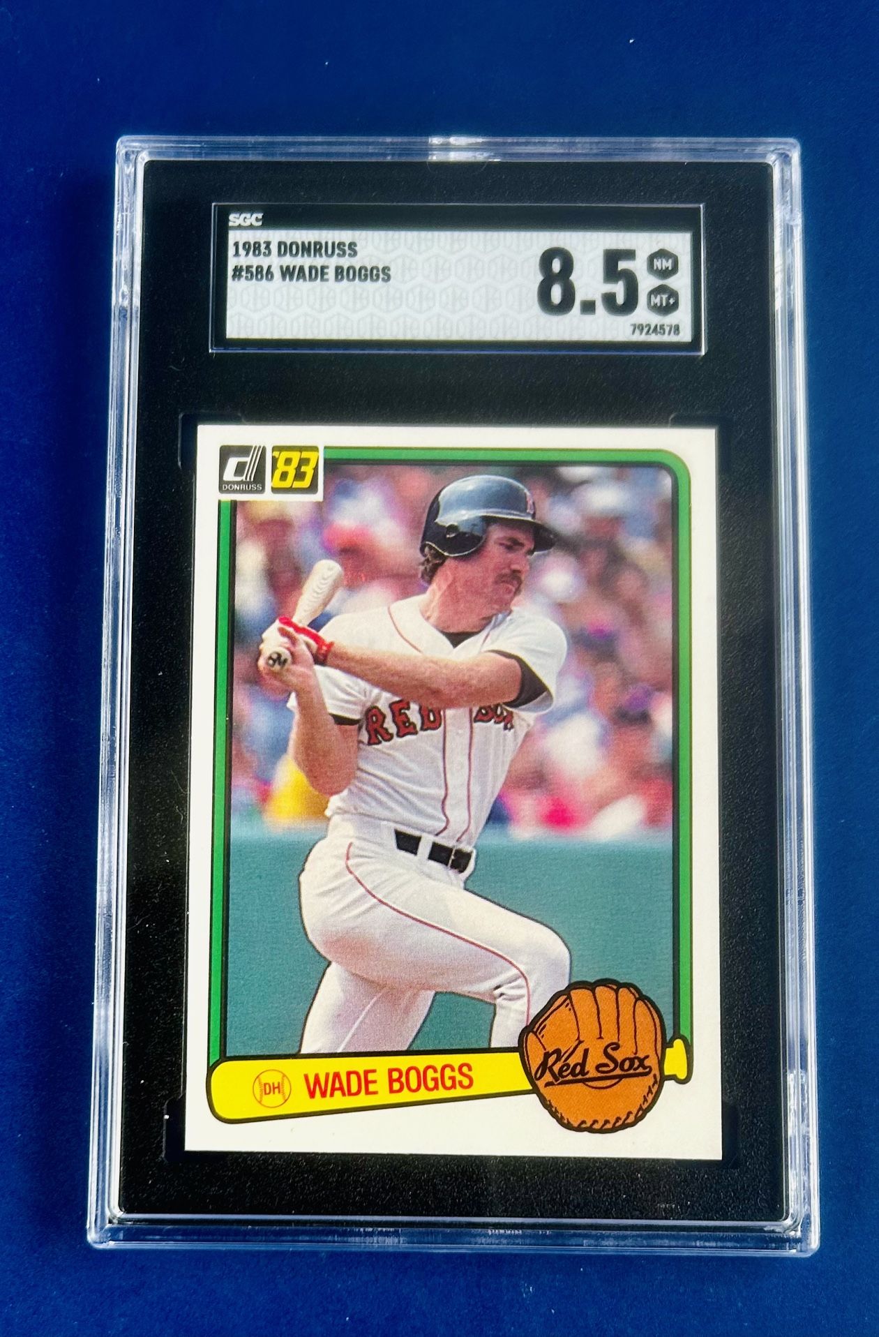 1983 Donruss Wade Boggs Rookie Baseball Card Graded SGC 8.5