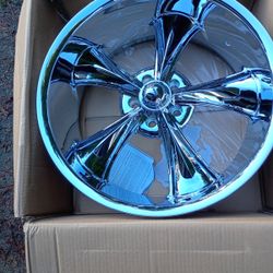 2 Ridler Chrome Wheels 20x8.5