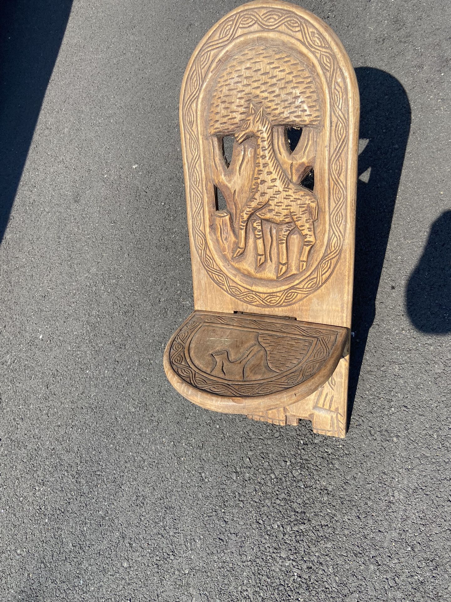 Two Piece Wooden Chair