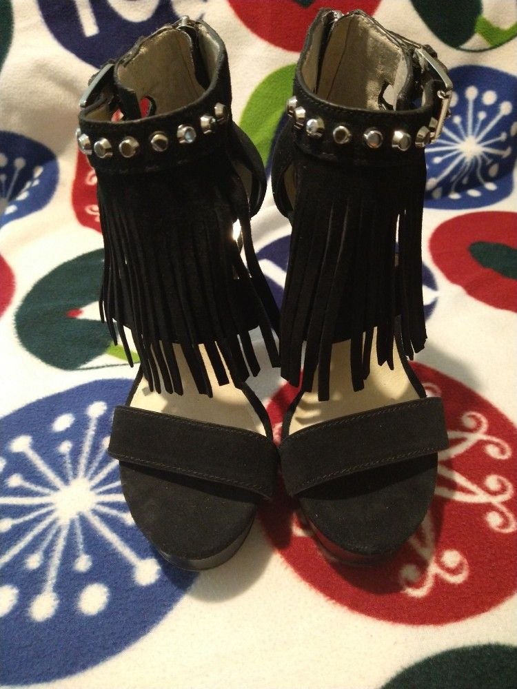 Michael Kors Fringe Platform Heels