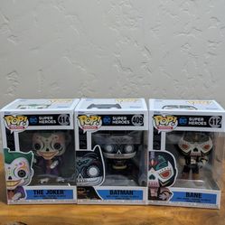 Funko Pop! DC Super Heroes – Día de los Muertos Lot (3)