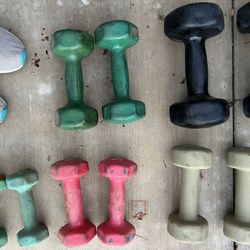 Dumbbell Weights 3,5,7,8 & 15 Lbs. All $50 