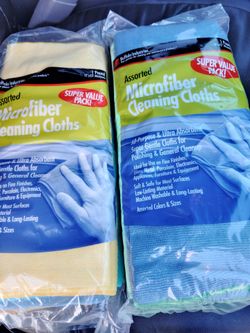 Microfiber packs of rags..plus