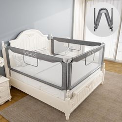Toddler Bed Rails  (2 Sides Available)