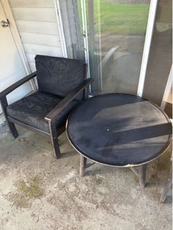 Chair and round table ( outdoor set)