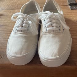 White Vans Size 8