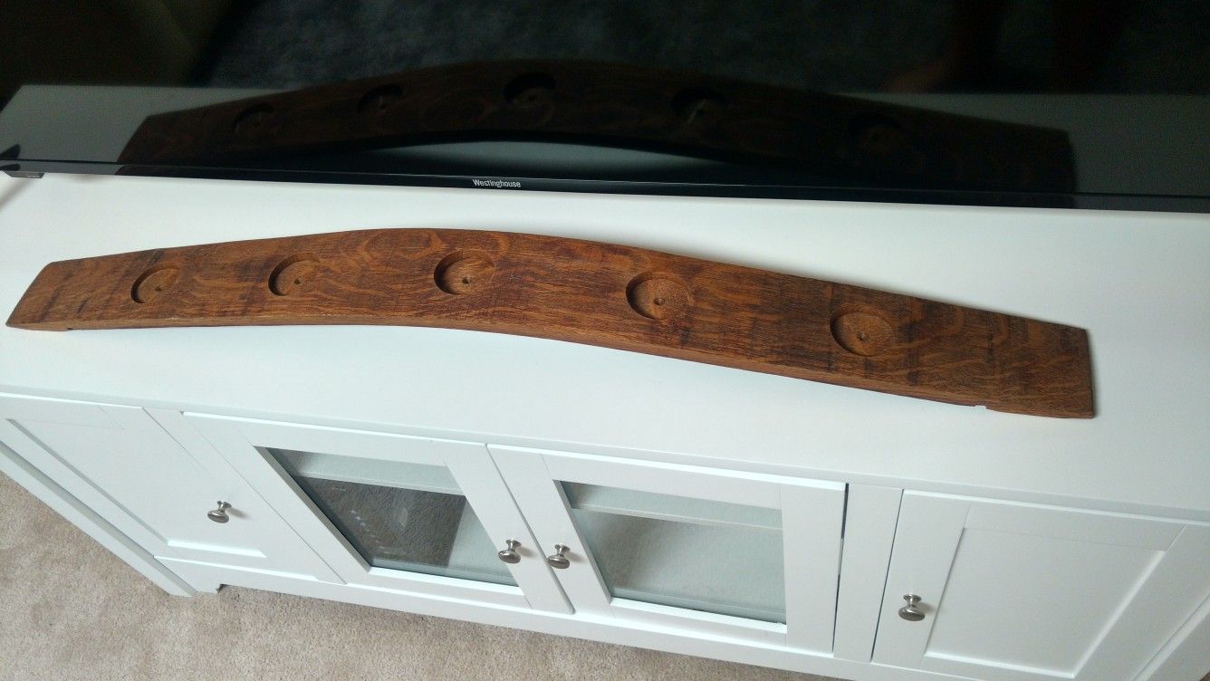 Large Wine Barrel Stave Candle Holder