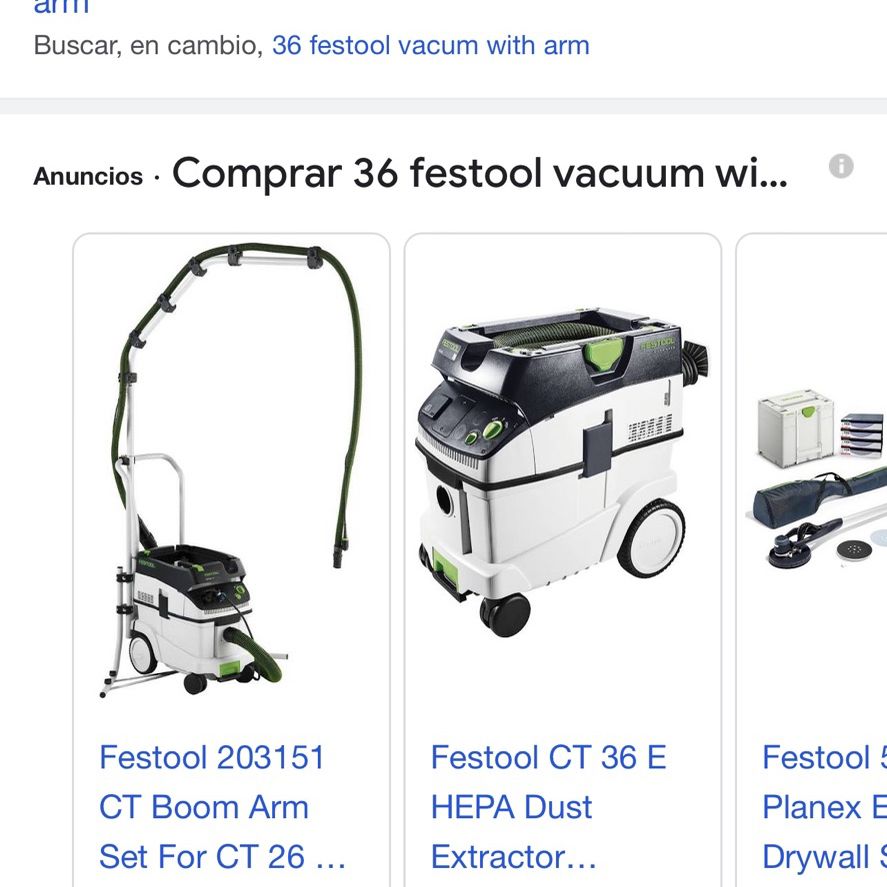 Festool Vacum And Arm for Sale in Tacoma, WA OfferUp